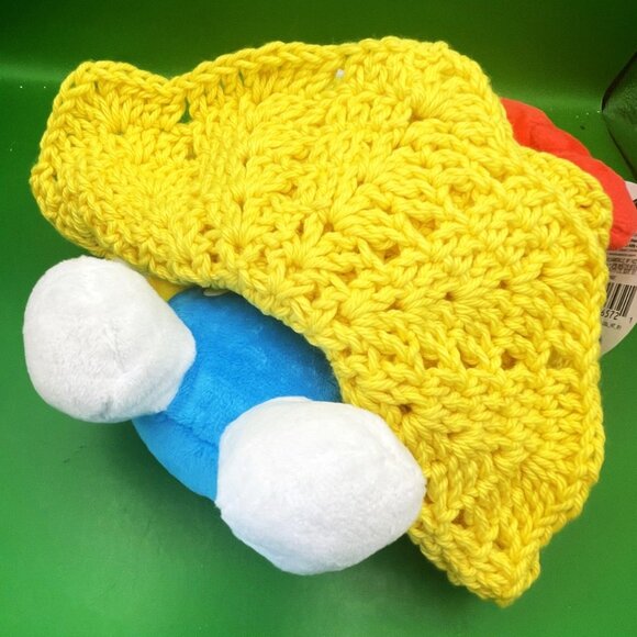 Hello Kitty Sanrio Plush Toy Hand Crocheted Yellow Lovey Blanket Dress Outfit - Picture 10 of 15